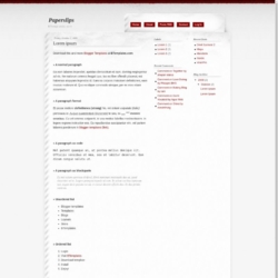 Paperslips Blogger Template