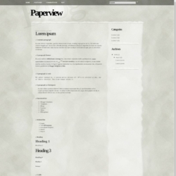 Paperview Blogger Template