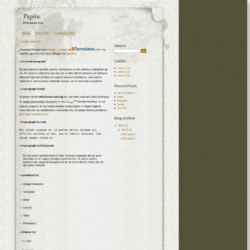 Papira Blogger Template