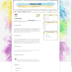 Penciling Blogger Template