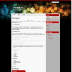 Perfetika Blogger Template