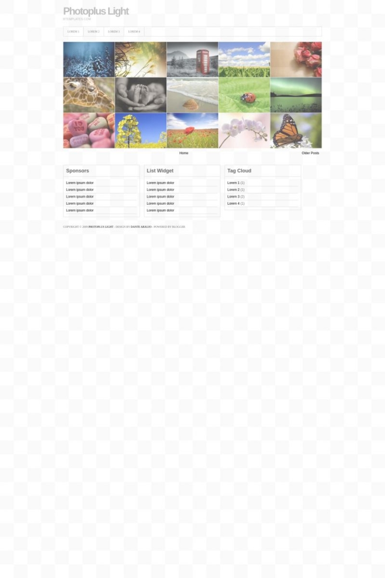 Photoplus Color Background Photoplus Light Blogger Template - BTemplates