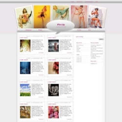 Pin Up Blogger Template