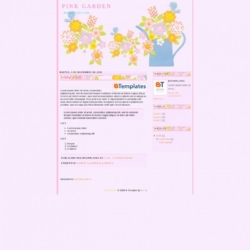 Pink Garden Blogger Template