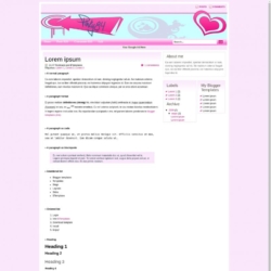 Pinky 84 Blogger Template