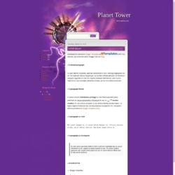 Planet Tower Blogger Template