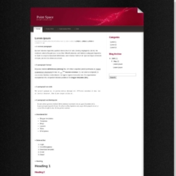 Point Space Blogger Template