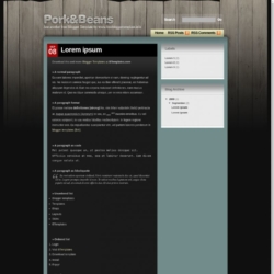 Pork and Beans Blogger Template