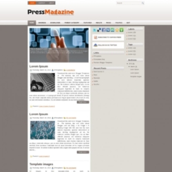 Press Magazine Blogger Template