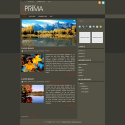 Prima Blogger Template