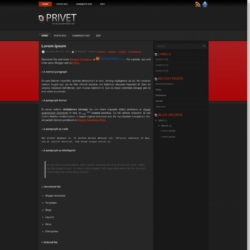 Privet Blogger Template