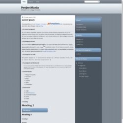 ProjectMania Blogger Template