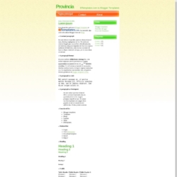 Provincia Blogger Template