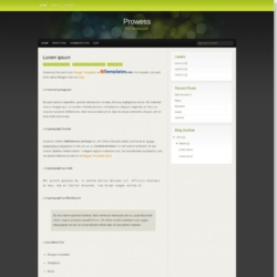 Prowess Blogger Template