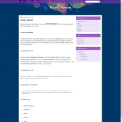 Purple Passion Blogger Template