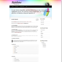 Rainbow Blogger Template