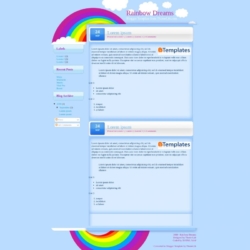 Rainbow Dreams Blogger Template