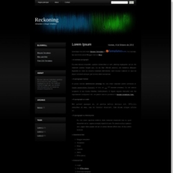 Reckoning Blogger Template