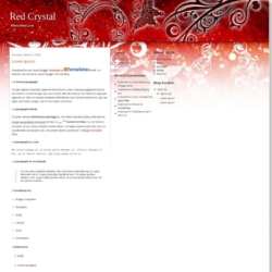 Red Crystal Blogger Template