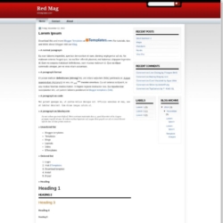 Red Mag Blogger Template