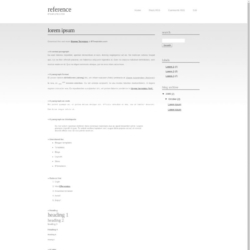 Reference Blogger Template