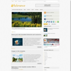 Relevance Blogger Template