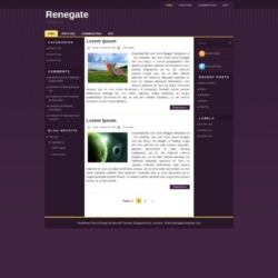 Renegate Blogger Template