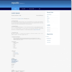 Republic Blogger Template