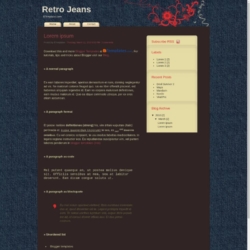 Retro Jeans Blogger Template