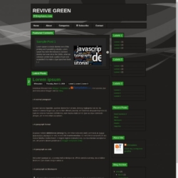 Revive Green Blogger Template