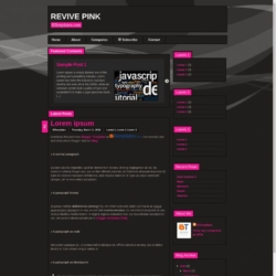 Revive Pink Blogger Template