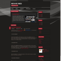 Revive Red Blogger Template
