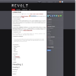 Revolt Blogger Template