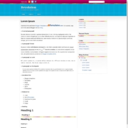 Revolution Blogger Template