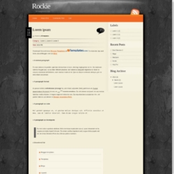 Rockie Blogger Template