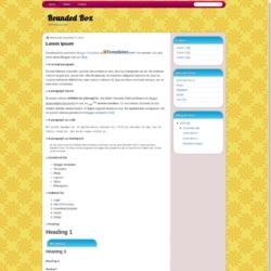 Rounded Box Blogger Template