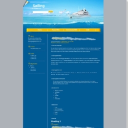 Sailing Blogger Template