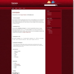 Samara Blogger Template