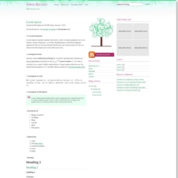 SB Curly Green Blogger Template