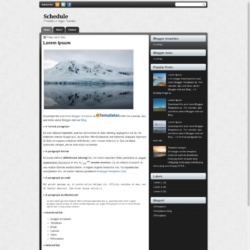 Schedule Blogger Template