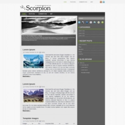 Scorpion Blogger Template