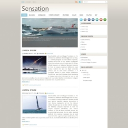 Sensation Blogger Template