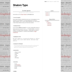 Shalom Typo Blogger Template