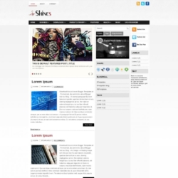 Shines Blogger Template