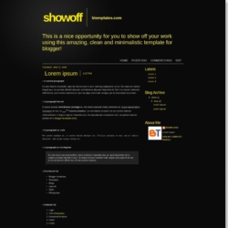 Showoff Blogger Template