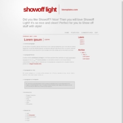 Showoff Light Blogger Template