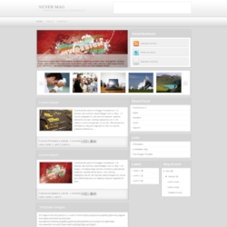 Silver mag Blogger Template