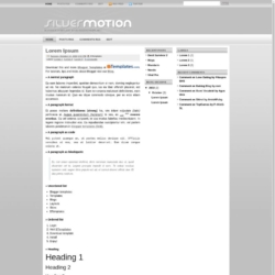 Silver Motion Blogger Template