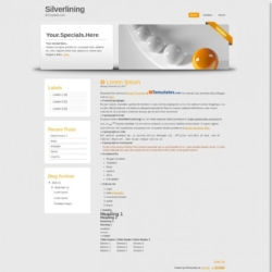 Silverlining Blogger Template