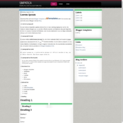 Simpatica Blogger Template